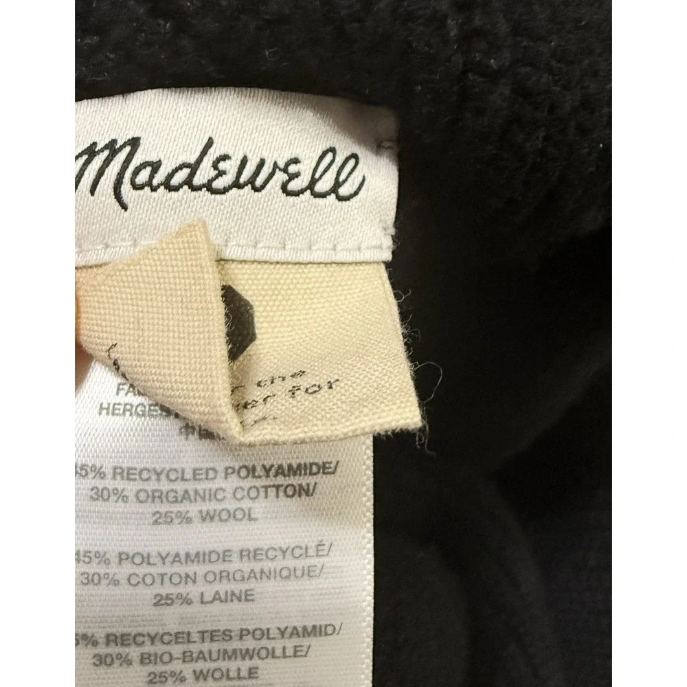 Madewell Beanie Women's OSFM Recycled Cotton Polyester Cozy Winter Outdoor Black